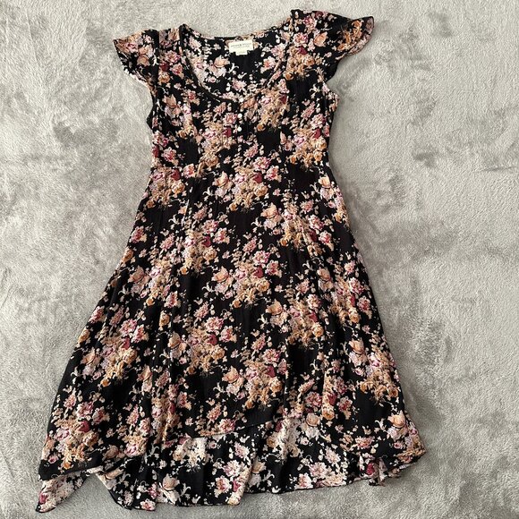 Ralph Lauren Denim & Supply Flutter Sleeve Dress Women's size 6 High Low - Picture 1 of 5